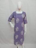 Mul Chanderi Cotton Embroidered Kurti