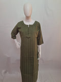 Cotton Rayon Lurex Stripe Kurta