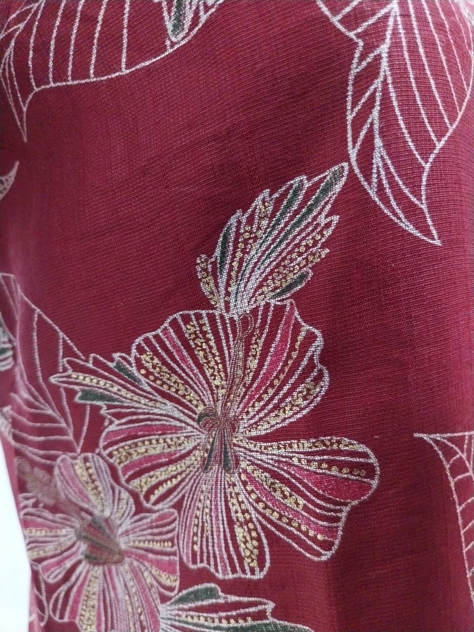 Premium Wine Maroon Woven Cotton Vertical Fabric 3-Piece Salwar Suit Set